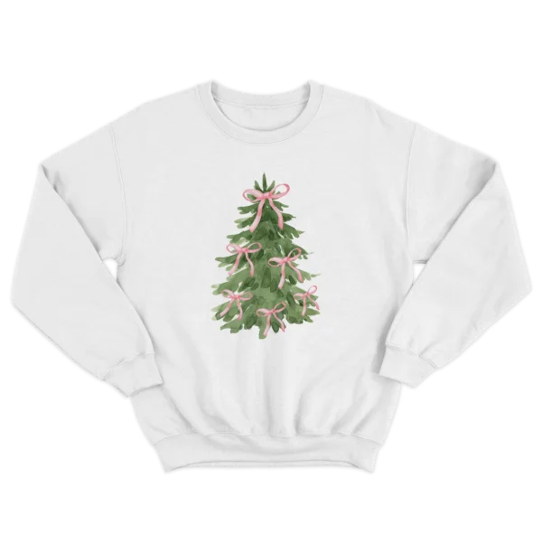 Pink Bows Xmas Tree Crewneck - Image 3